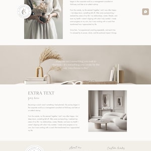 Wix Website Template Coaching Website Wix Design Wix theme Coach Wix Ecommerce Shop Wix Service business Wix consulting website Wix beige