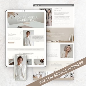 Wix-websitesjabloon Life Coach-websitesjabloon Coachingsjabloon Website therapeut bewerkbaar webthema Website Wix-consultant Neutraal