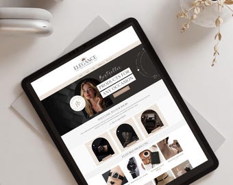 Ecommerce website Template WIX Dark Black Wix Website Selling online website Ecommerce Store Ecommerce Shop Premade website design