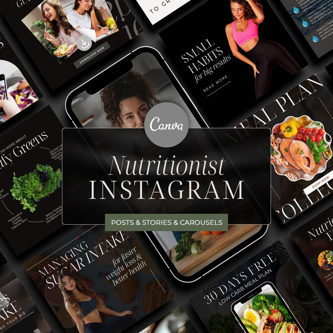 Nutritionist Template Nutrition Instagram Posts Nutrition Coach Health ...