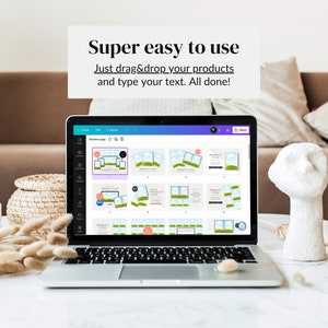 Mockup Etsy Listing Canva, Digital Product Mockup, Etsy Listing Mockup Templates, Canva Mockups for Printables, Drag and Drop Mockup Bundle