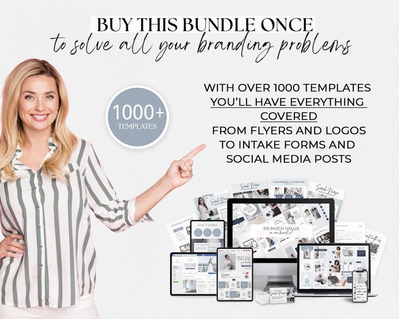 Branding Package Business Templates Canva DIY Branding Kit Instagram Bundle Branding Design Template Social media Canva Template Bundle