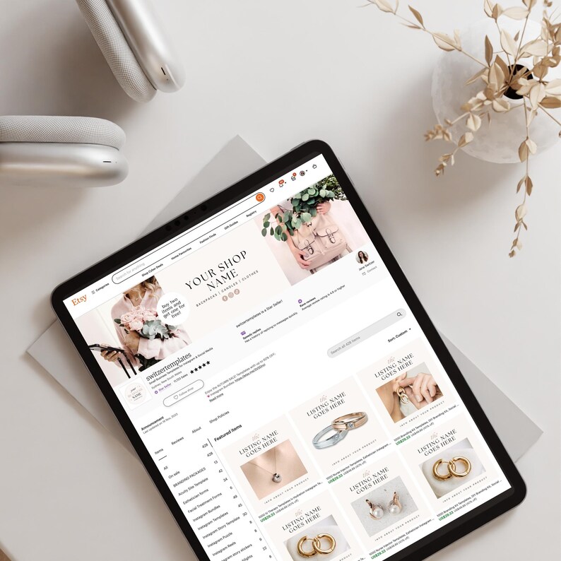 Etsy Shop Kit Etsy Shop Banner Templates Etsy Shop Branding Kit Etsy Shop Template Etsy Shop Banner Kit Etsy Store Canva Templates