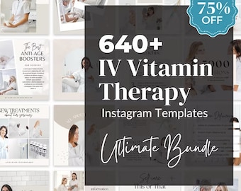IV Therapy Marketing Templates Iv Drip Template Iv Hydration Therapy Iv Vitamin Therapy Iv Hydration Social Media Iv Infusion Canva template