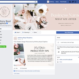 Facebook Templates, Facebook Timeline Cover Template, Facebook Post Templates, Social media templates small business, Facebook ads