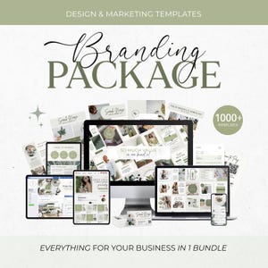1000 Branding Kit Templates Branding Paket Templates Social Media Bundle Brand Kit Instagram Bundle Business Marketing Templates Bundle
