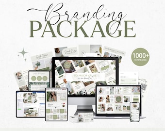 1000 Branding Kit Templates Branding Package Templates Social Media Bundle Brand Kit Instagram Bundle Business Marketing Templates Bundle