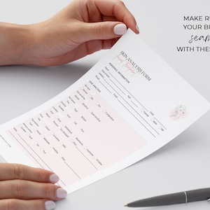 Facial Treatment Forms Editable Esthetician Templates Printable Skincare Consent Forms Beauty Salon Forms Facial Consultation Form Canva