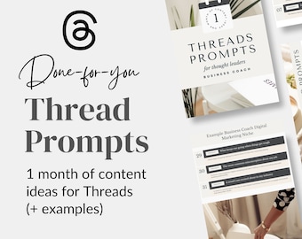 Thread prompts, Threads ideas for business, Social media content ideas, Instagram threads posts, Social media marketing