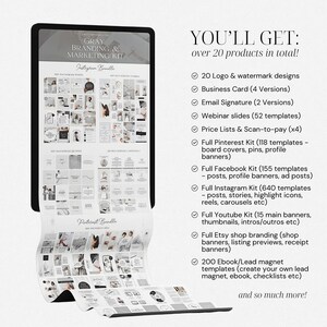 Branding Kit Templates Digital Marketer Personal Brand Kit Business Coach Posts Business templates Branding Package Social Media Bundle