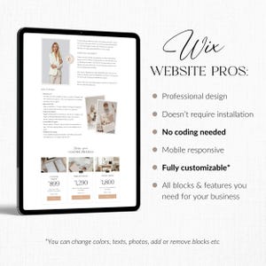 Coaching Wix Website Template Wix Website Design Wix Ecommerce Wix Shop Wix Online Shop Wix Service business Wix consulting Wix booking Boho