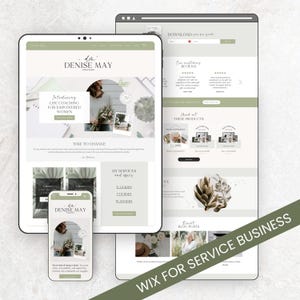 Wix Website Template for Social Media Manager Health Coach Small Businesses Modern Minimalist Design Creative Wix Templates Wix Web Design