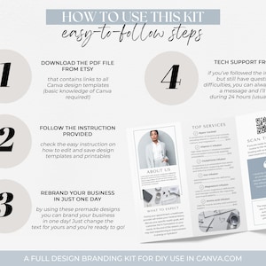 Branding Package Business Templates Canva DIY Branding Kit Instagram Bundle Branding Design Template Social media Canva Template Bundle