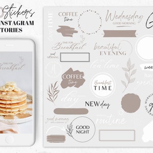 Good morning stickers for instagram, good night stickers instagram, have a good day, daily storysticker, everyday story stickers, ig sticker
