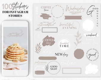 Good morning stickers for instagram, good night stickers instagram, have a good day, daily storysticker, everyday story stickers, ig sticker