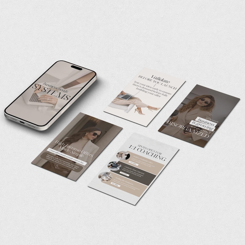 Coaching Instagram templates for Canva Digital Marketer Instagram templates Business coach Instagram coach Personal brand Entrepreneur posts