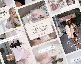 Modelli Instagram di tendenza per iOS Core Canva Post di Instagram Creatore di contenuti Carousel di Instagram Agenzia di social media Digital marketer Pink Ig