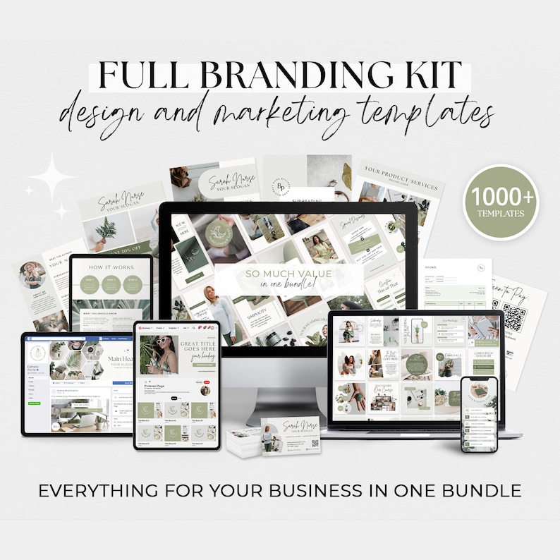 Health Coach Template Wellness Coach Holistic health Social Media Template Branding Kit Branding Package Template Brand Kit Instagram Bundle