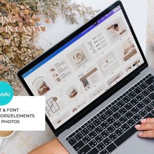 Instagram Bundle, Instagram Post Templates Canva, Instagram Templates for Business, Marketing Templates, Brown Instagram, Social media posts