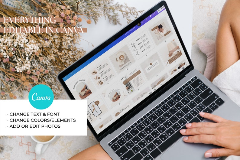 Instagram Bundle, Instagram Post Templates Canva, Instagram Templates for Business, Marketing Templates, Brown Instagram, Social media posts