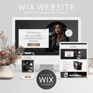 WIX Website Template Coach Website Template Website Design Blogger Website Template Life Coach Website Ecommerce Store Service business page