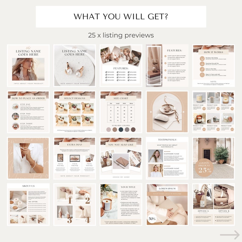 Etsy Shop Kit Etsy Banners Templates Etsy Shop Branding Kit Etsy Shop Bundle Etsy Canva Banners Etsy Store Canva Templates Etsy design