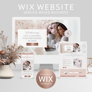 Wix website template for Services Coaching website Life Coach Business Coach Wix Blog Wix ecommerce website Wix website design coach Landing