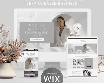 Wix website template for Services Business Coaching website Life Coach Business Coach Wix Blog Wix ecommerce website Wix website design