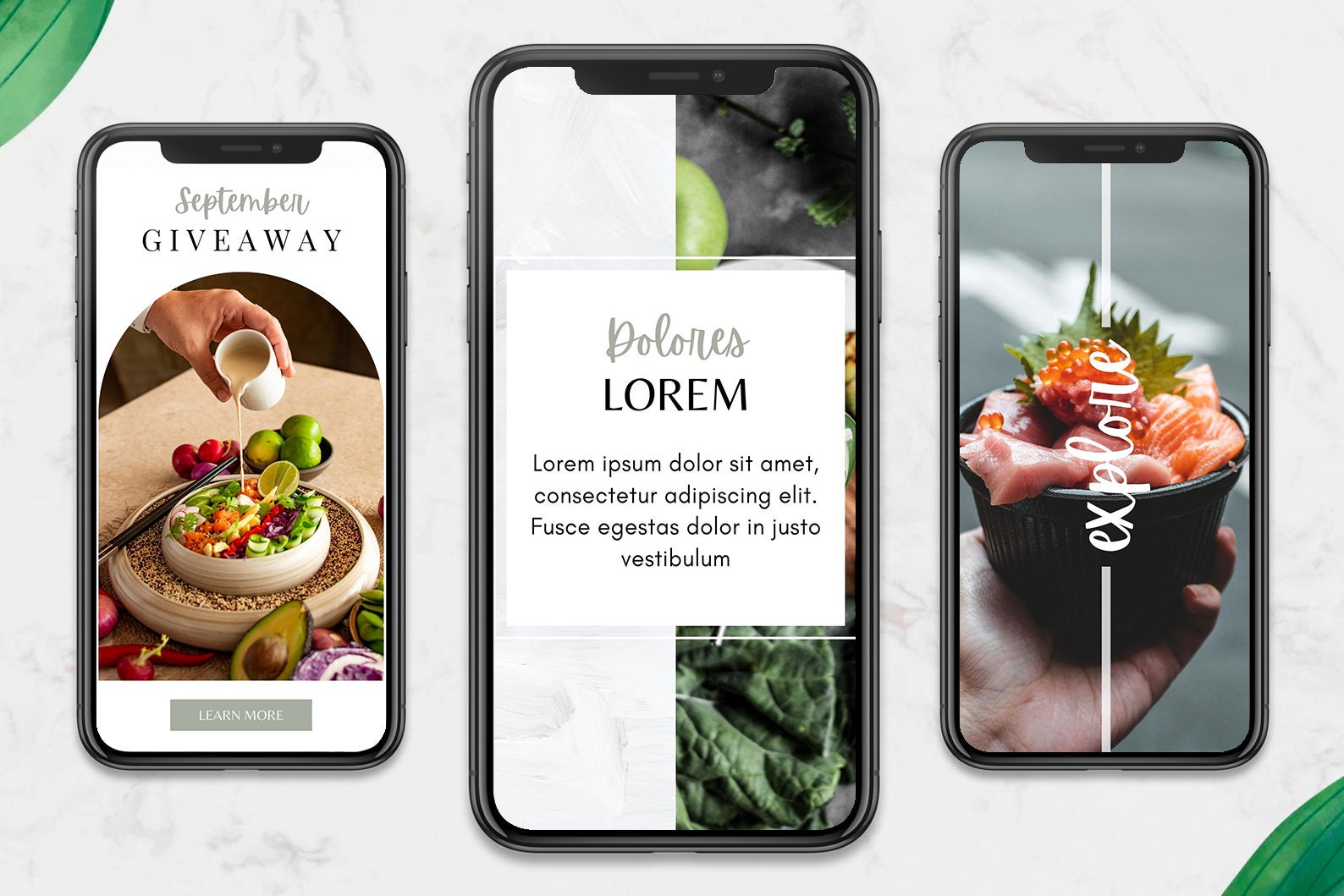Food Instagram Story Template, Food Instagram Template for Canva ...