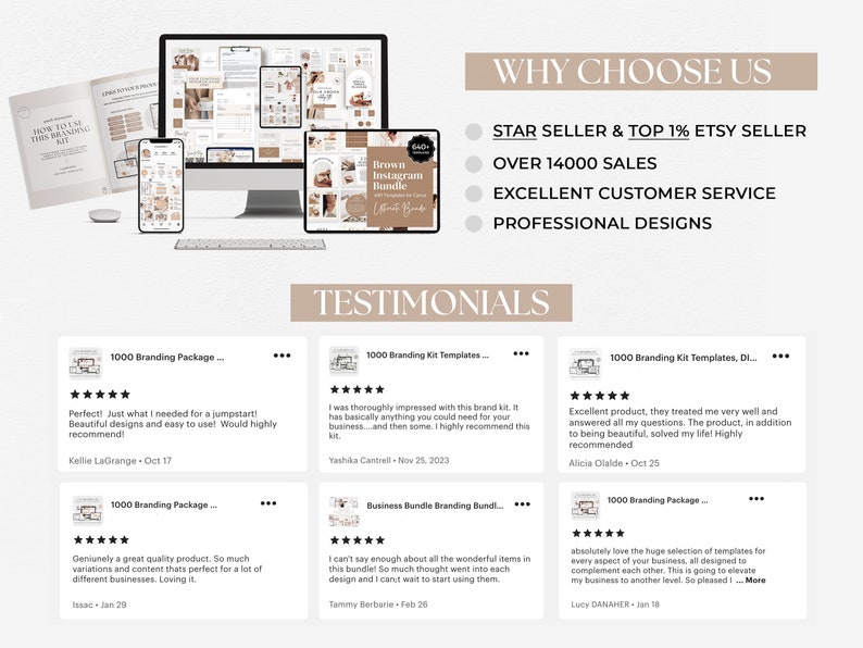 Full Branding Package DIY Branding Kit Social Media Branding Template Marketing Bundle Instagram Bundle Business Brand Template