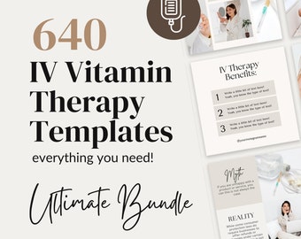 640 Modèles d'hydratation et de vitamines IV