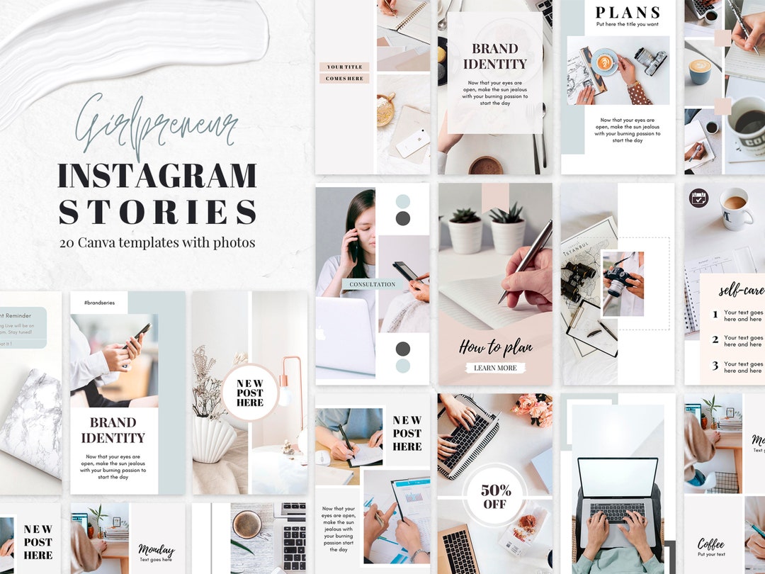 Instagram Story Business Templates for Canva, Instagram Business ...