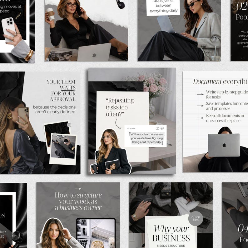 Instagram Carousel Templates Business coach Financial expert Content Creators Social media agency Carousel post Viral IG Trendy Instagram