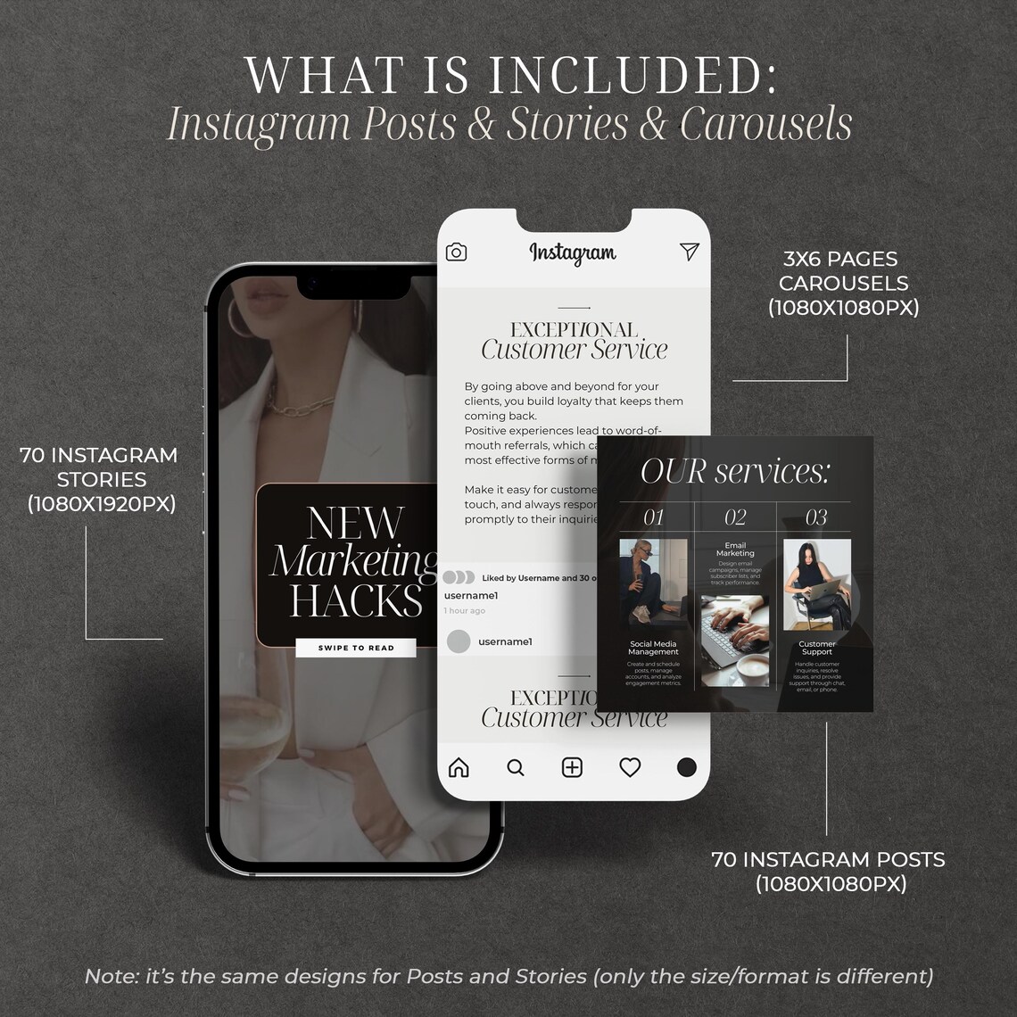Coaching Instagram Post Stories Social Media Coach Template Business ...