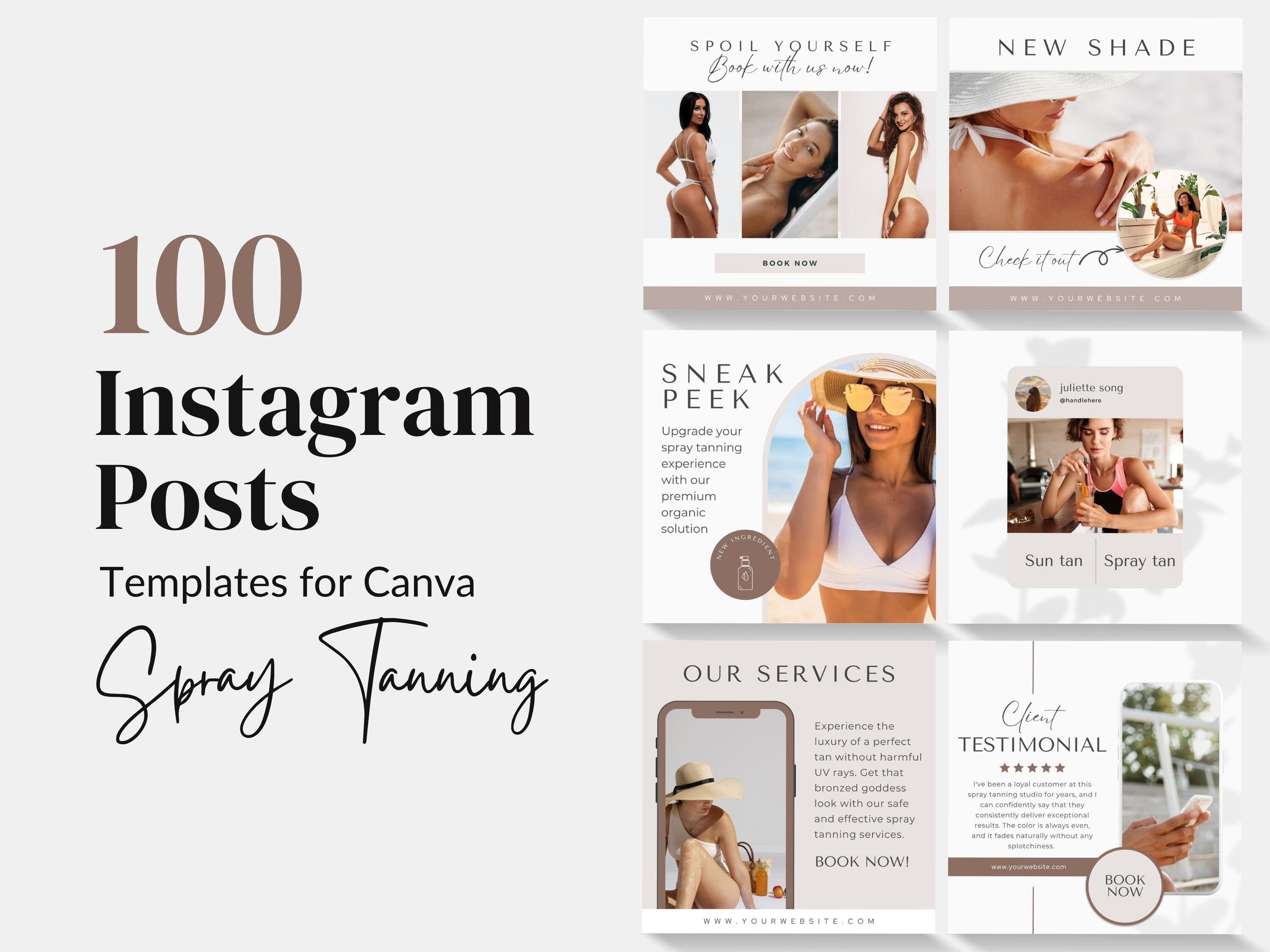 Spray Tan Posts Spray Tan Instagram Templates, Spray Tanning Posts Instagram, Spray Tan ...