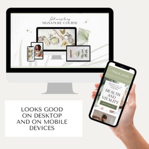 Canva website template Canva website spiritual Canva website fitness Canva website service business Sales page template Landing Page Canva