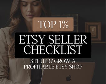 Sell on Etsy Seller Success Guide Etsy checklist Etsy SEO ebook Strategies For New Etsy Sellers Etsy Planner Top 1% Etsy seller guide tips