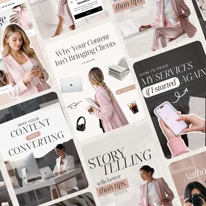Pink Instagram Templates IG Post Templates Canva Templates Instagram Carousel Posts Templates Pink theme Instagram Coach SMM UGC Creator