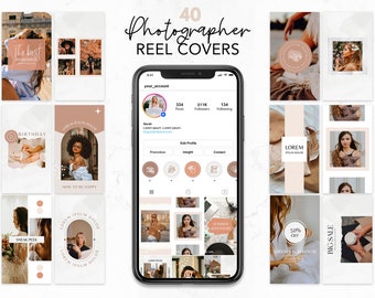 Photographer reel covers for instagram, Canva instagram reels template, instagram reel cover templates, instagram video thumbnails, igtv