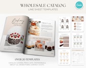 Editable Wholesale Line Sheet Template, Wholesale catalog, Pricing Book, Bakery wholesale Linesheet Template, Pricing Ebook Canva Catalogue