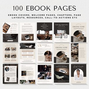 Editable Ebook Template Canva Small Business Digital Lead Magnet Training Guide Book Course Creator Template Workbook Worksheets