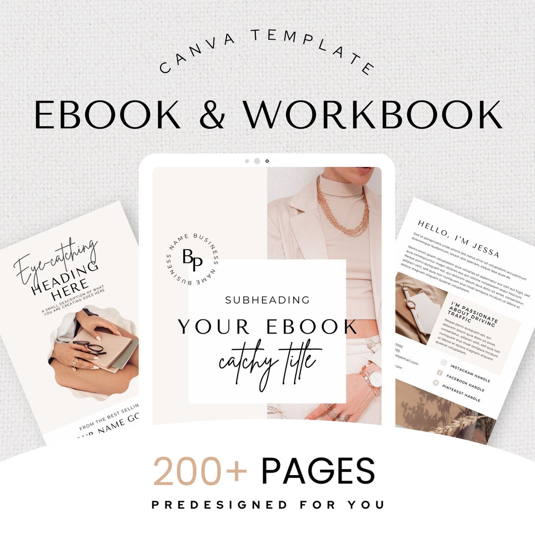 Canva E-book Template Canva Workbook Template Coaching Ebook Template ...