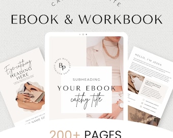 Canva E-book Template Canva Workbook Template Coaching Ebook Template Lead Magnet Template Course Creator Template Canva Ebook Editable