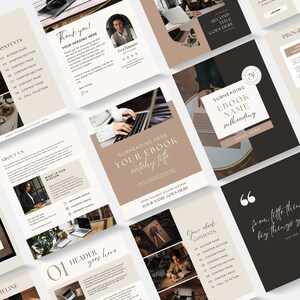 Editable Ebook Template Canva Small Business Digital Lead Magnet Training Guide Book Course Creator Template Workbook Worksheets