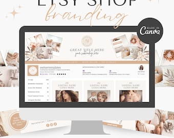 Etsy Shop Kit Etsy Banner-Vorlagen Etsy Shop Branding Kit Etsy Shop Bundle Etsy Canva Banner Etsy Store Canva-Vorlagen Etsy design POD