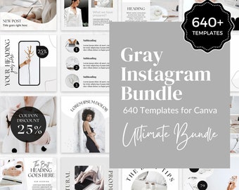 640+ Instagram-mallar, Instagram-inläggsmallar Canva, Instagram-mallar för företag, Instagram-paket Minimalistiskt, Minimalistiskt Instagram