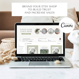 Etsy Shop Kit Etsy Banners Templates Etsy Store Banner Etsy Shop Branding Kit Etsy Shop Bundle Etsy Canva Banners Canva Templates Green
