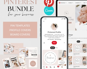 Pinterest Templates Canva Pinterest Pin Templates Pink Pinterest Bundle Idea Pins Pinterest Board Covers Pinterest Blogger Templates Pins