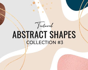 Abstract shapes svg. Textured abstract elements and shapes. Golden elements. Modern clipart. Canva abstract elements. Canva shapes textures