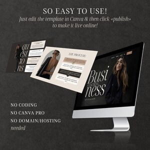 Coach website Canva Template for Coach Landing Page Website Business Coach Website Canva Sales Page Template Coaching Website Design Canva